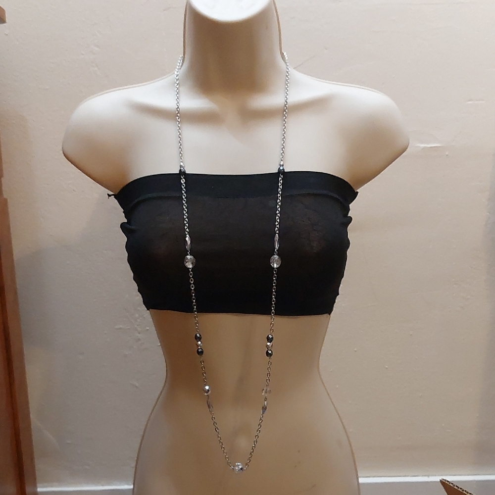 Rachel Crystal Bead Stations Extra Long Necklace
